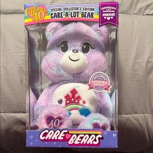 Care Bears 40th Anniversary Care-a-Lot Bear - Lavender